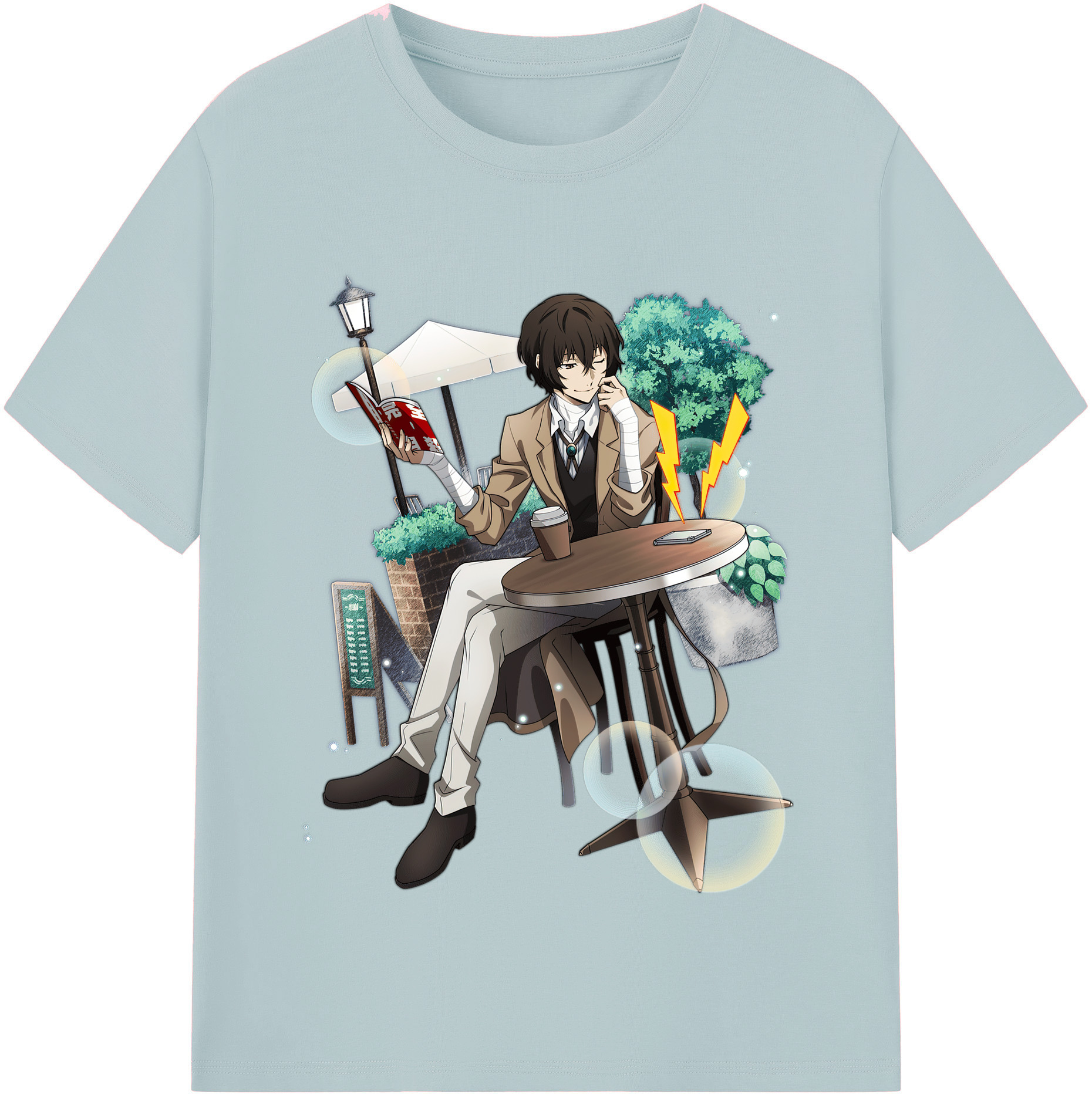 （画像用） 文豪ストレイドッグス Bungo Stray Dogs 綿100％半袖Tシャツ（フロントプリント）